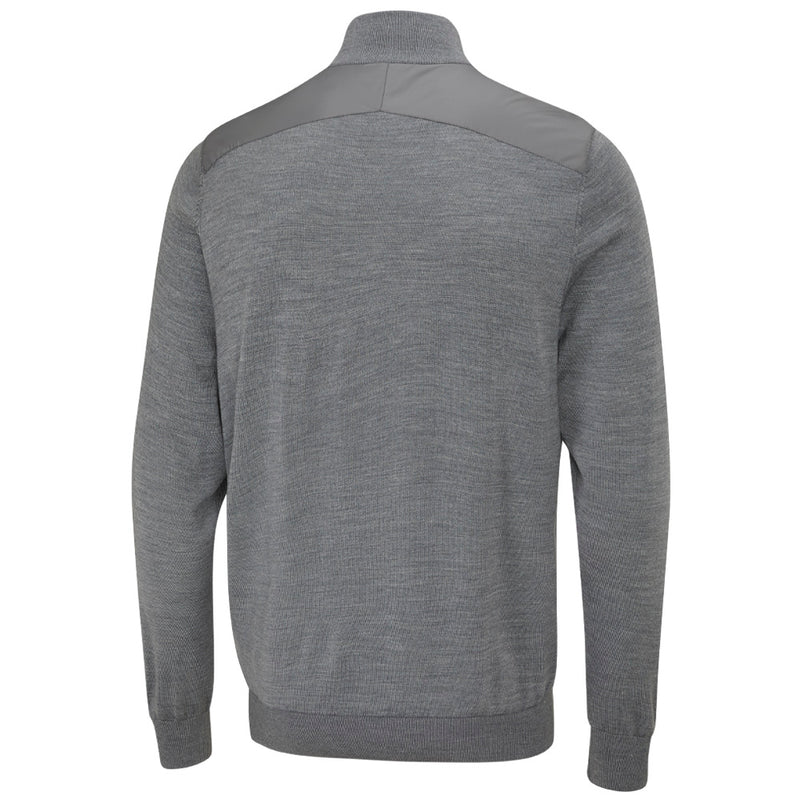Ping Connell 1/4 Zip Pullover - French Grey Marl