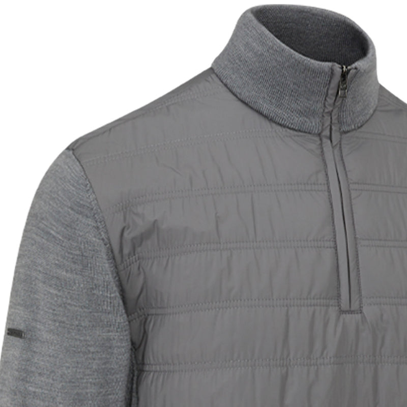 Ping Connell 1/4 Zip Pullover - French Grey Marl