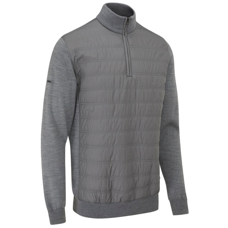 Ping Connell 1/4 Zip Pullover - French Grey Marl