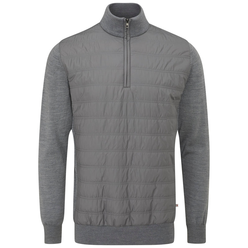 Ping Connell 1/4 Zip Pullover - French Grey Marl