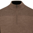 Ping Dorset 1/4 Zip Pullover - Coffee Marl