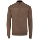 Ping Dorset 1/4 Zip Pullover - Coffee Marl