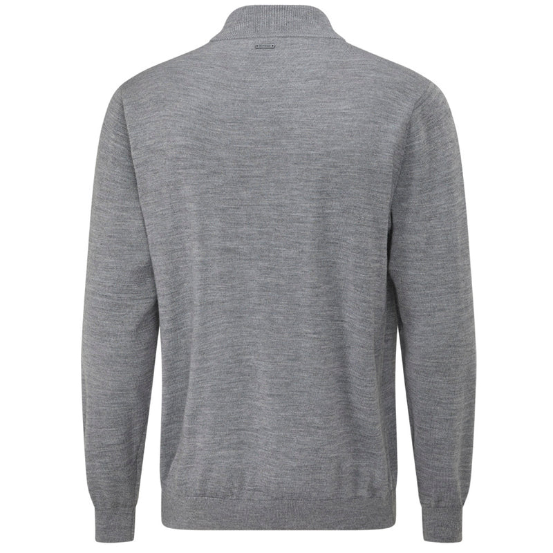Ping Dorset 1/4 Zip Pullover - French Grey Marl
