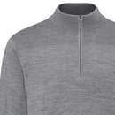 Ping Dorset 1/4 Zip Pullover - French Grey Marl