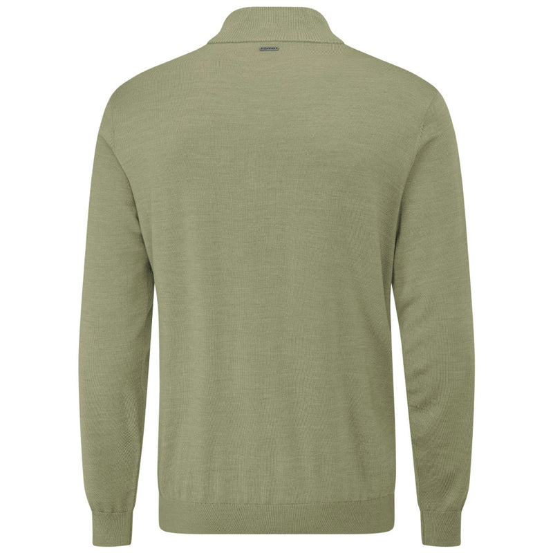 Ping Dorset 1/4 Zip Pullover - Lichen Marl