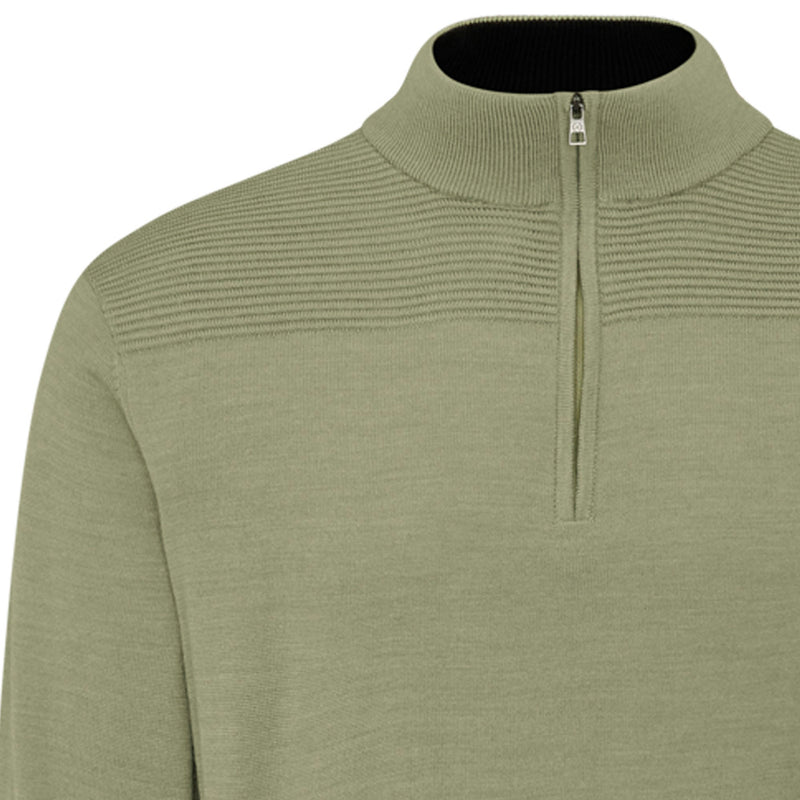 Ping Dorset 1/4 Zip Pullover - Lichen Marl