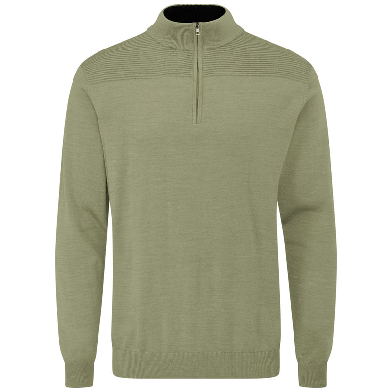 Ping Dorset 1/4 Zip Pullover - Lichen Marl