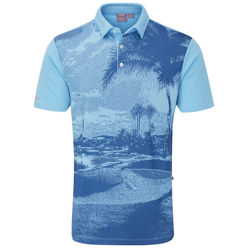 Ping Tiago Polo Shirt - Baltic Sea Multi