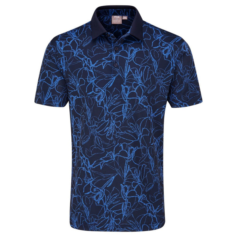 Ping Orlando Polo Shirt - Navy/Bright Cobalt