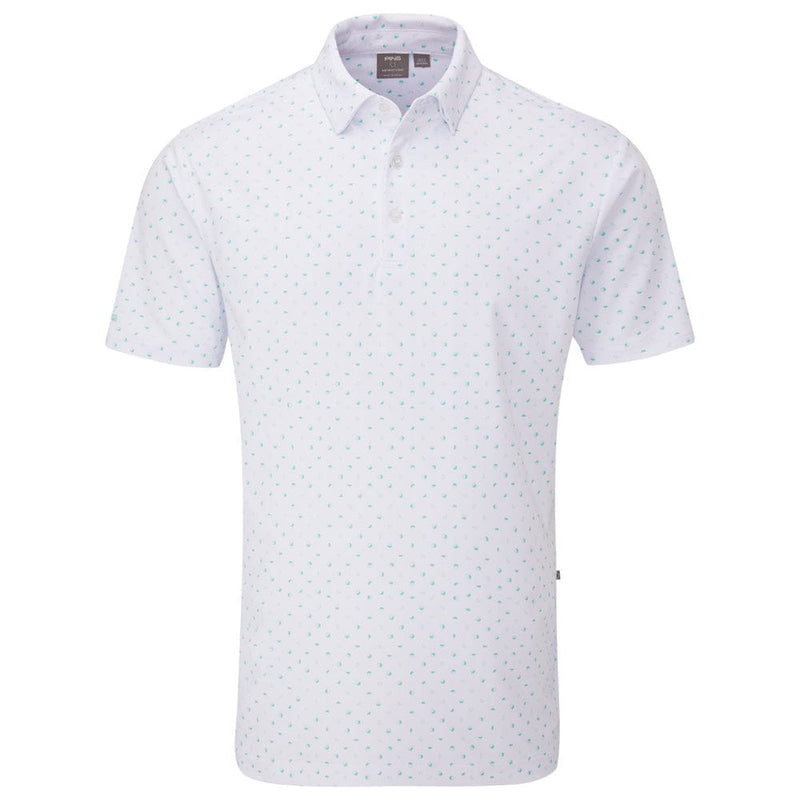 Ping Ephron Polo Shirt - White/Green Bay Multi