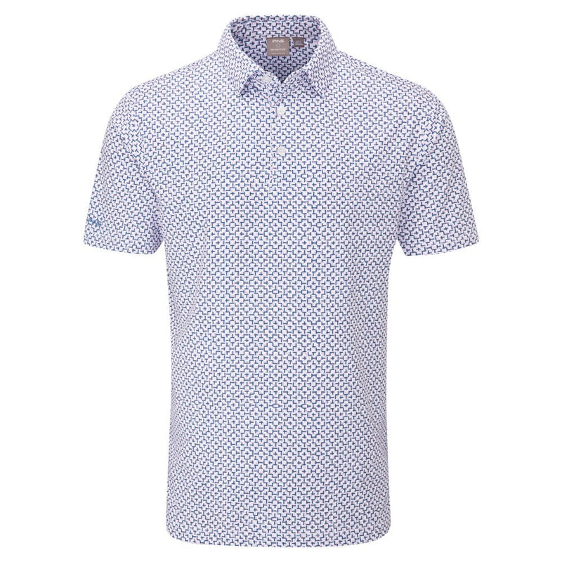 Ping Ephron Polo Shirt - White/Pink Haze Multi