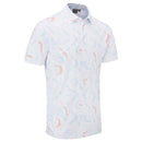 Ping Ephron Polo Shirt - White/Wild Salmon Multi