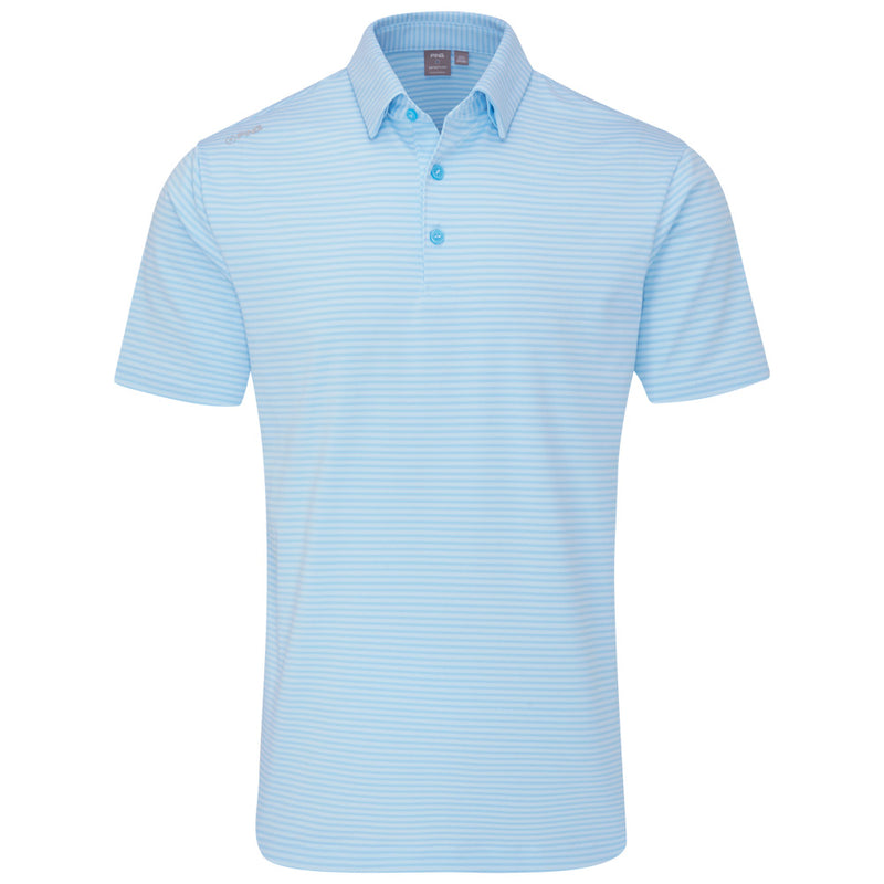 Ping Langford Polo Shirt - Baltic Sea/White