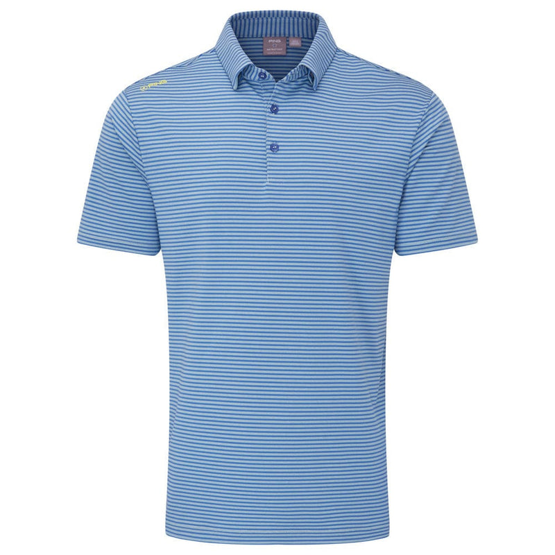 Ping Langford Polo Shirt - Bright Cobalt/Lime