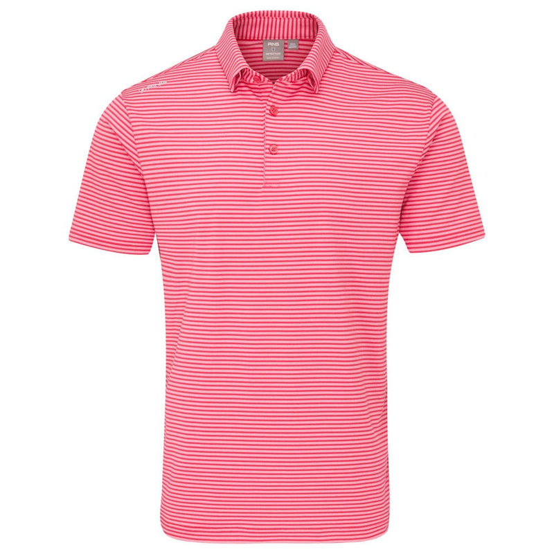 Ping Langford Polo Shirt - Rhapsody Pink/White