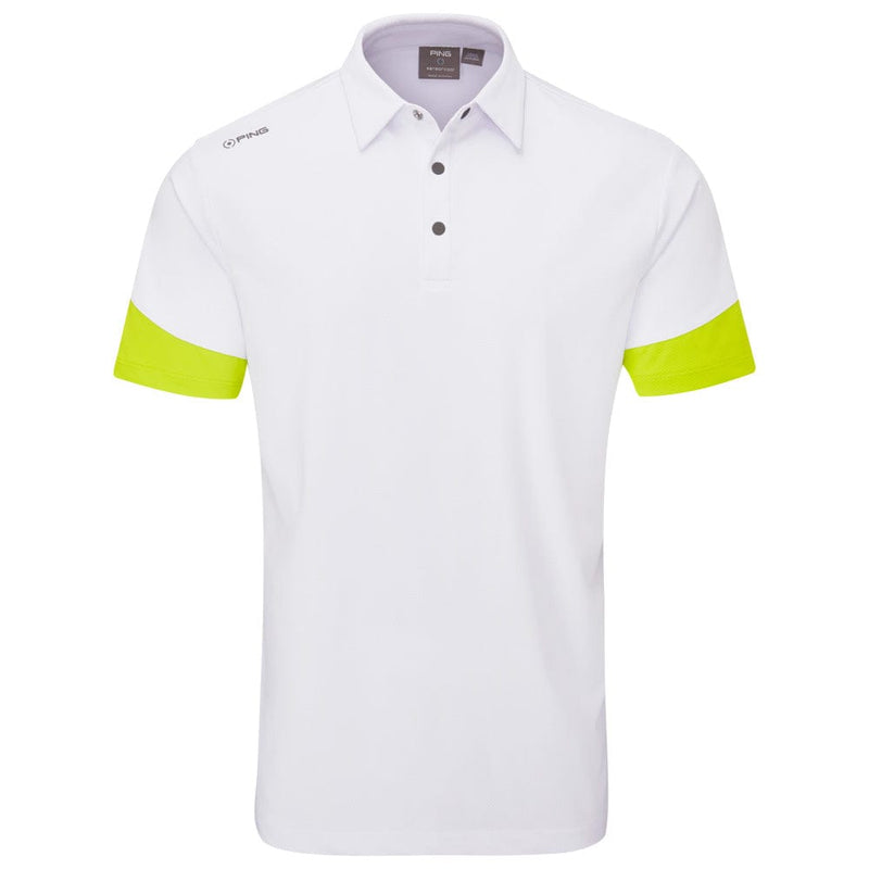 Ping Ty Polo Shirt - White/Lime