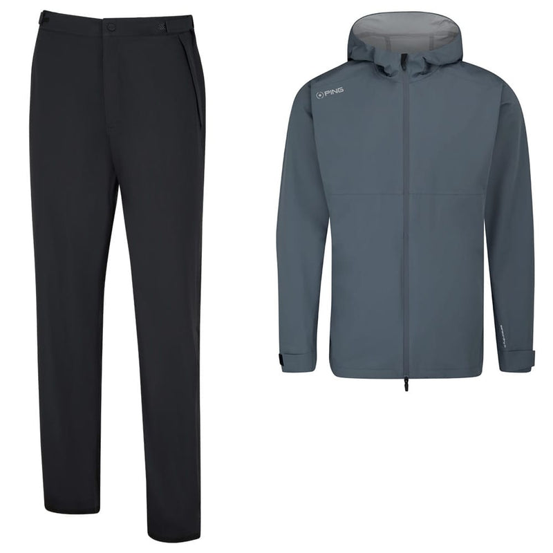 Ping Aquadrive Hooded Waterproof Suit - Carbon/Black