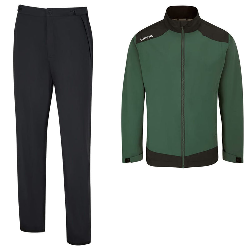 Ping Aquadrive Waterproof Suit - Gorse Green/Black