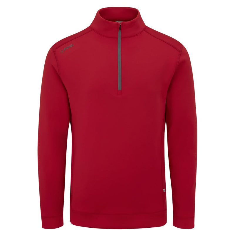 Ping Ansel 1/4 Zip Pullover - Rich Red