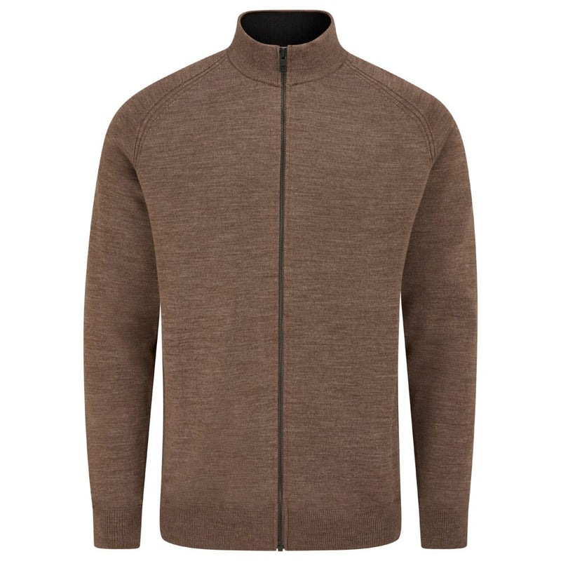 Ping Gabriel Full Zip Sweater - Coffee Marl