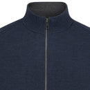 Ping Gabriel Full Zip Sweater - Navy Marl