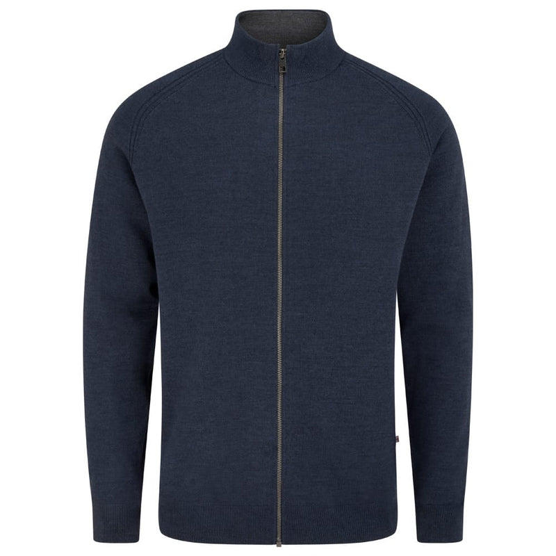 Ping Gabriel Full Zip Sweater - Navy Marl