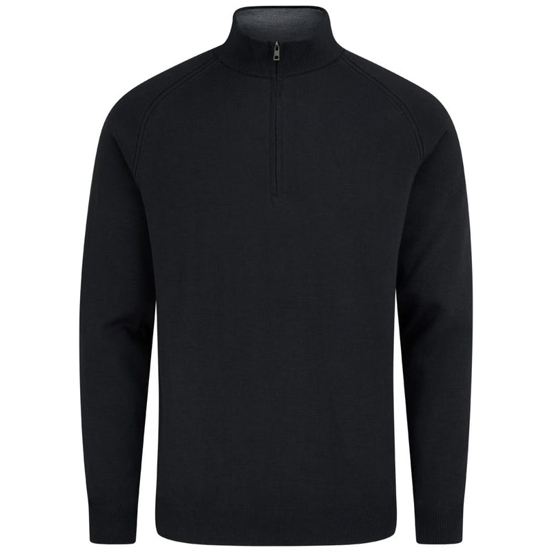 Ping Hugh 1/4 Zip Sweater - Black