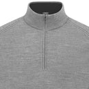 Ping Hugh 1/4 Zip Sweater - French Grey Marl