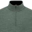 Ping Hugh 1/4 Zip Sweater - Laurel Marl