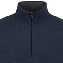 Ping Hugh 1/4 Zip Sweater - Navy Marl