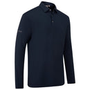Ping Demitri Long Sleeve Polo Shirt - Navy