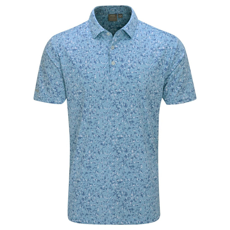Ping Gilmore Polo Shirt - Dusty Blue Multi