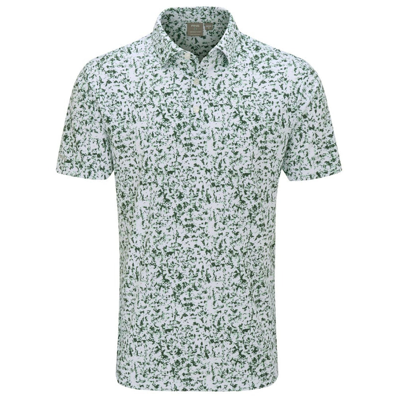 Ping Gilmore Polo Shirt - White/Gorse Green Multi