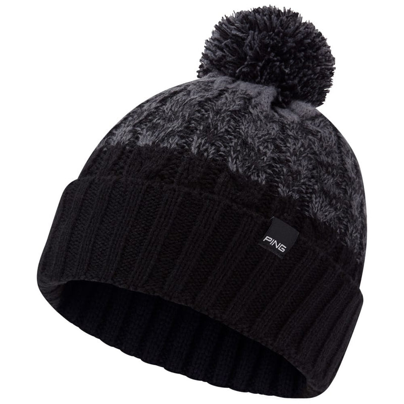 Ping Holland Bobble Beanie - Black/Carbon