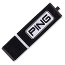 Ping Tri-fold Towel - Black/White