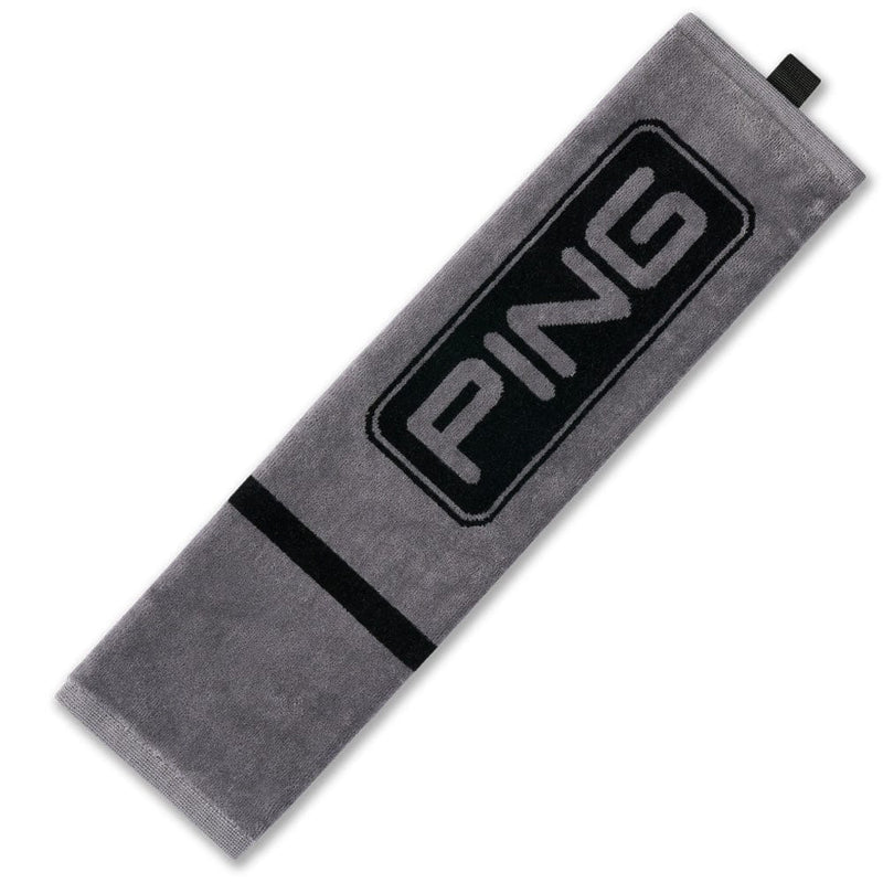 Ping Tri-fold Towel - Dark Grey/Black