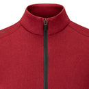 Ping Ramsey Junior 1/2 Zip Sweater - Rich Red Marl