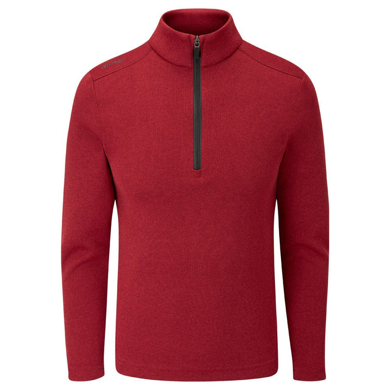 Ping Ramsey Junior 1/2 Zip Sweater - Rich Red Marl