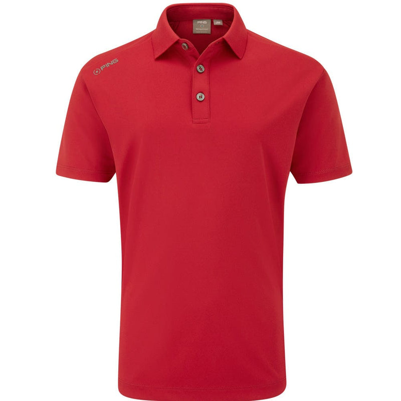 Ping Lindum Junior Polo Shirt - Rich Red