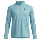 Under Armour Boys' Tech 1/4 Zip Pullover - Blue Haze/Black
