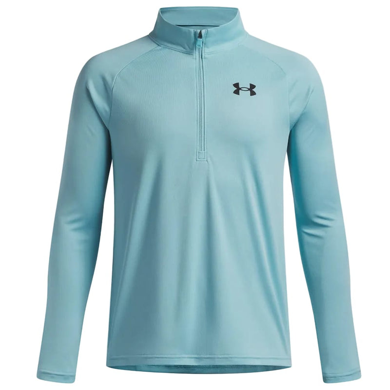 Under Armour Boys' Tech 1/4 Zip Pullover - Blue Haze/Black