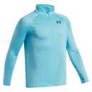 Under Armour Youth Tech 2.0 1/4 Zip Pullover - Fresco Blue/Black