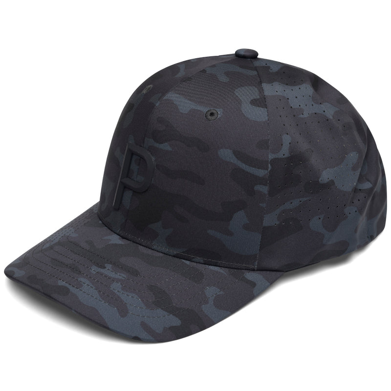 Puma Camo Tech P Snapback Cap - Black/Strong Gray