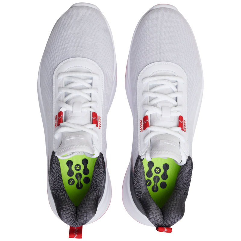 Puma Fusion Crush Sport Spikeless Waterproof Shoes - White/Dark Coal