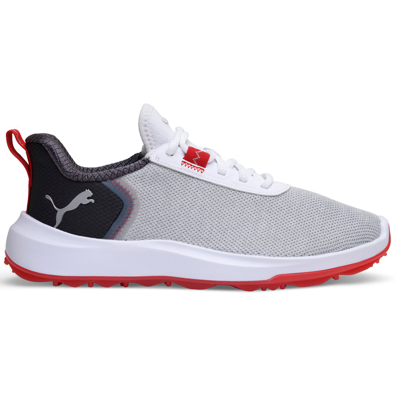 Puma Fusion Crush Sport JR Spikeless Waterproof Shoes - White/Dark Coal