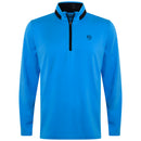 Puma Lightweight 1/4 Zip Pullover - Aqua Blue/Black