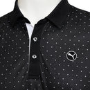 Puma Pure Geo Polo Shirt - Black/White Glow