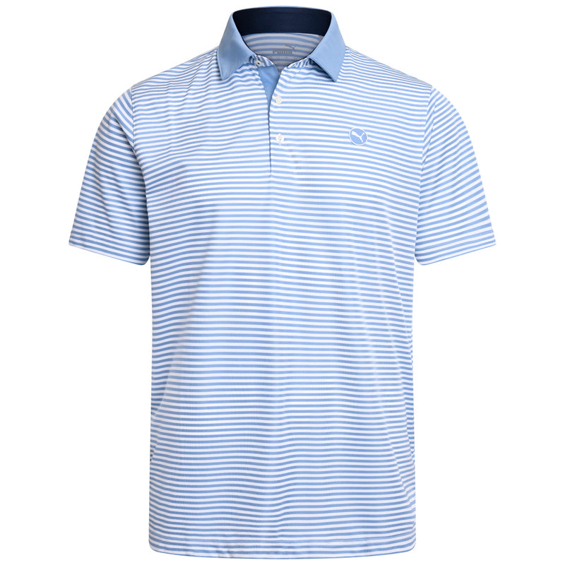 Puma Pure Stripe Polo - Zen Blue/White Glow