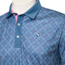 Puma Pure Monogram Polo Shirt - Blue Horizon/Mauved Out