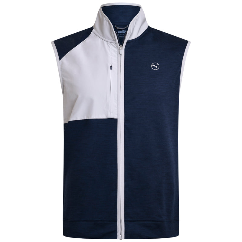 Puma Cloudspun Gilet - Deep Navy Heather/Ash Gray